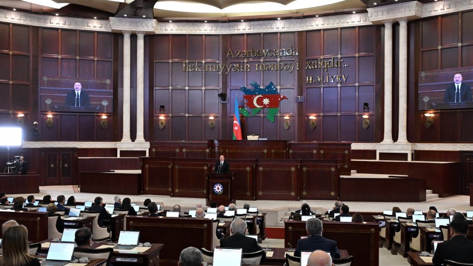 Azərbaycan Prezidenti Milli Məclisdə çıxışında ölkə qarşısında duran bəzi vəzifələri açıqlayıb