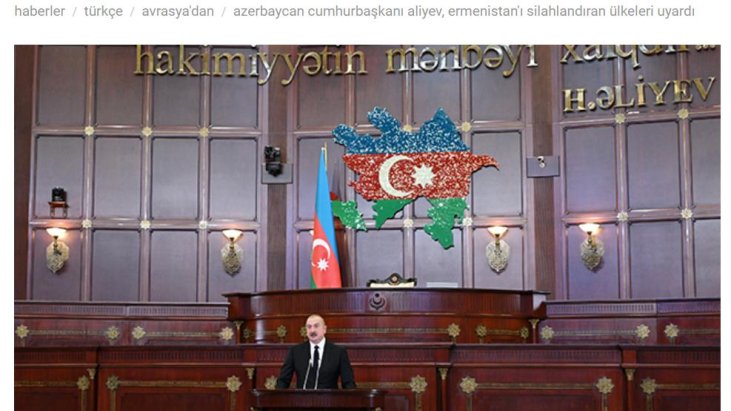 Türkiyə və Şimali Kipr mediası: Azərbaycan Prezidenti Ermənistanı silahlandıran ölkələrə xəbərdarlıq edib