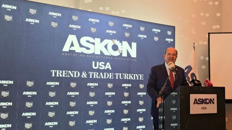 Ersin Tatar Nyu-Yorkda Azərbaycan və Türkiyənin dəstəyindən danışıb