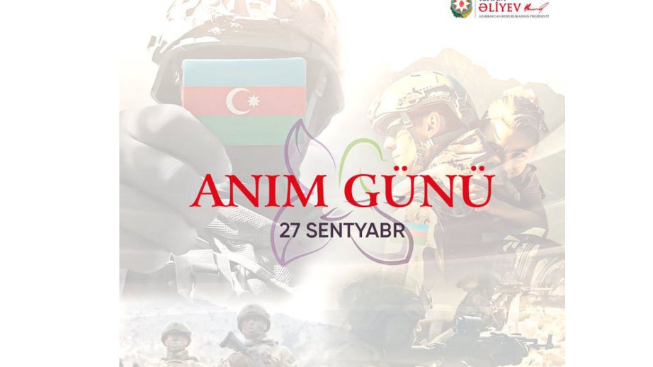 Prezident İlham Əliyev 27 Sentyabr - Anım Günü ilə əlaqədar paylaşım edib