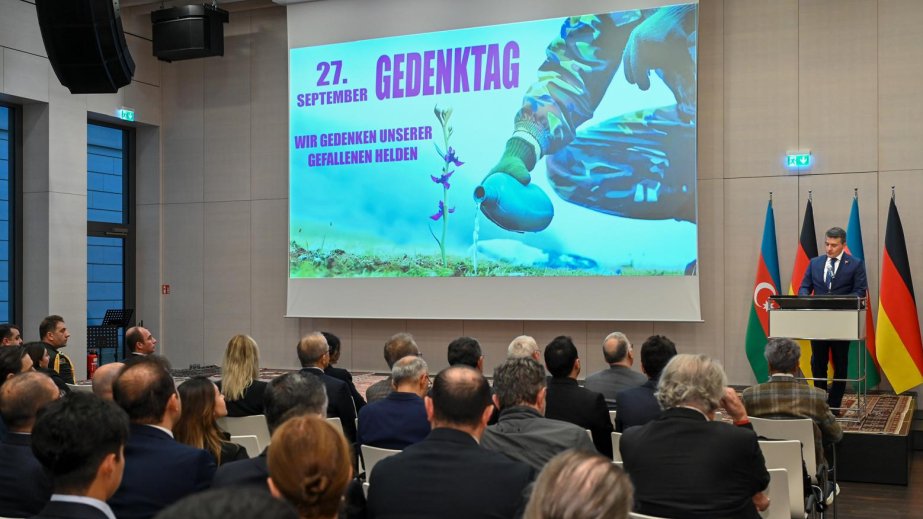Azərbaycanın Almaniyadakı səfirliyi 27 Sentyabr - Anım Günü ilə əlaqədar Berlində tədbir təşkil edib