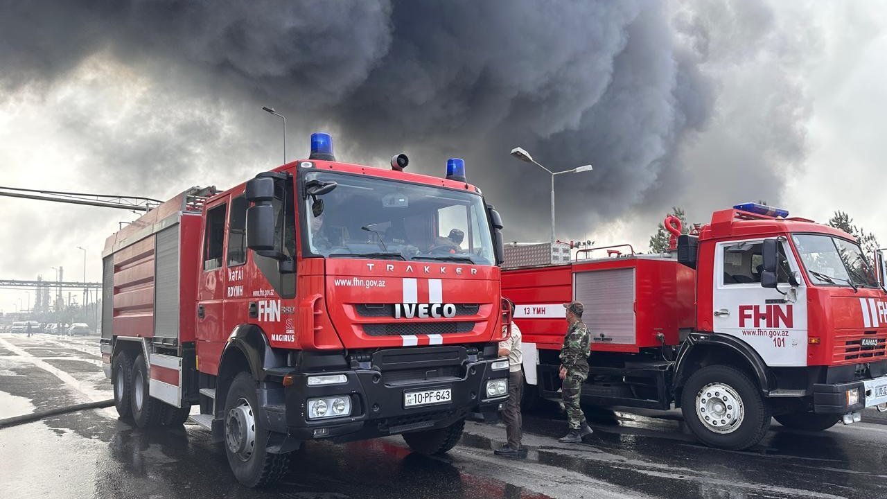 Bakıdakı yanğında xəsarət alan var