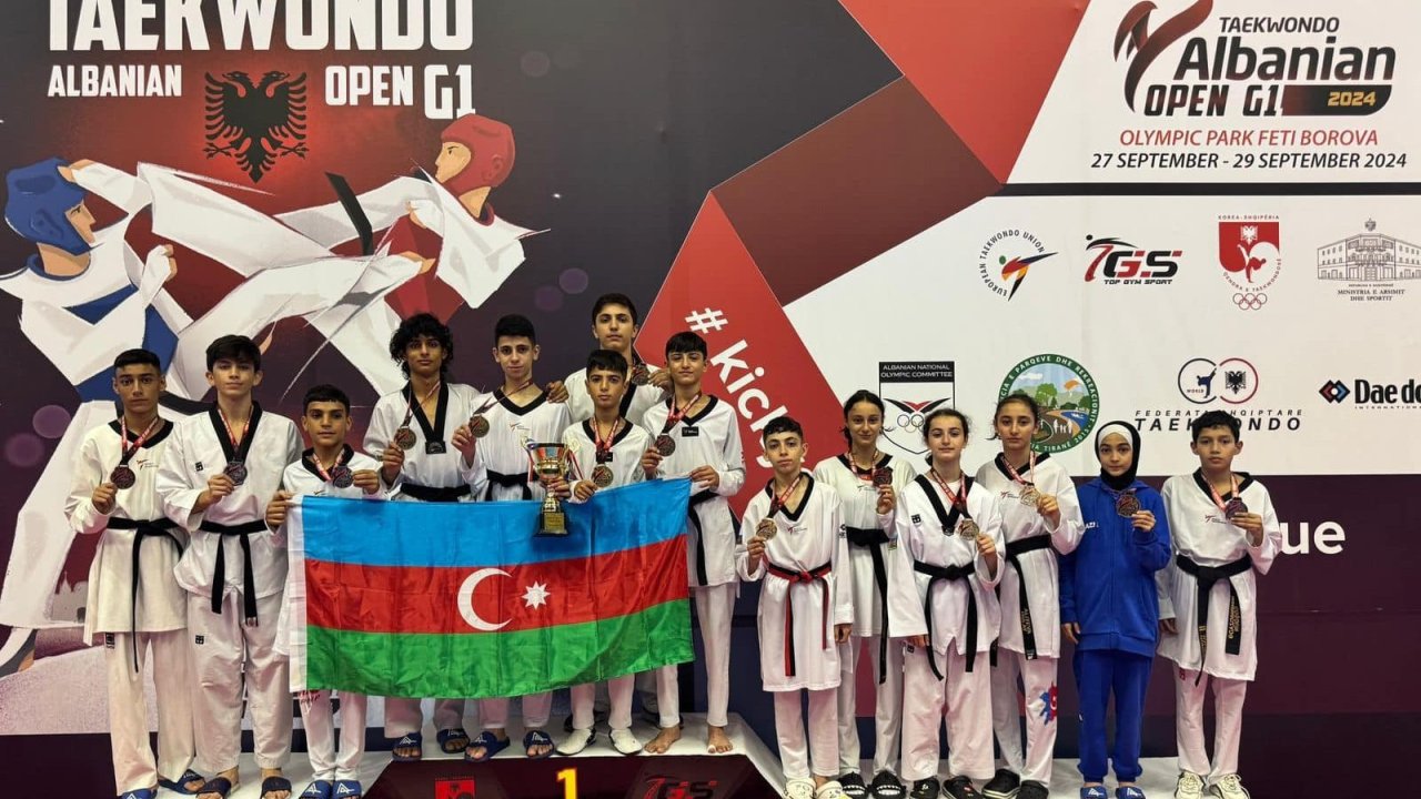 IDMAN  -   Taekvondoçularımızdan 5 qızıl - FOTO