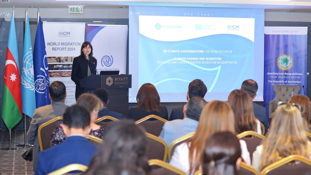 "29 İqlim Söhbəti: COP29-a gedən yol" silsilə tədbirləri çərçivəsində iqlim dəyişikliyi və miqrasiya mövzusunda tədbir keçirilib