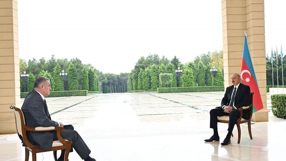 Zəfər xronikası. 5 oktyabr 2020-ci il: Prezident İlham Əliyev Türkiyənin “TRT Haber” televiziya kanalına müsahibə verib (FOTO/VİDEO)