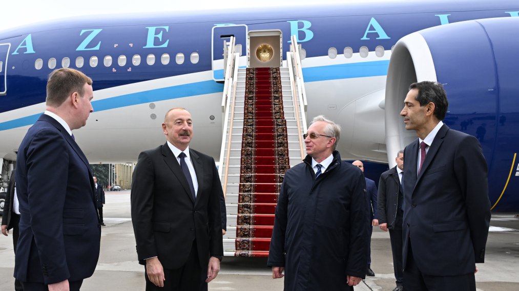 Prezident İlham Əliyev Rusiyaya səfər edib.