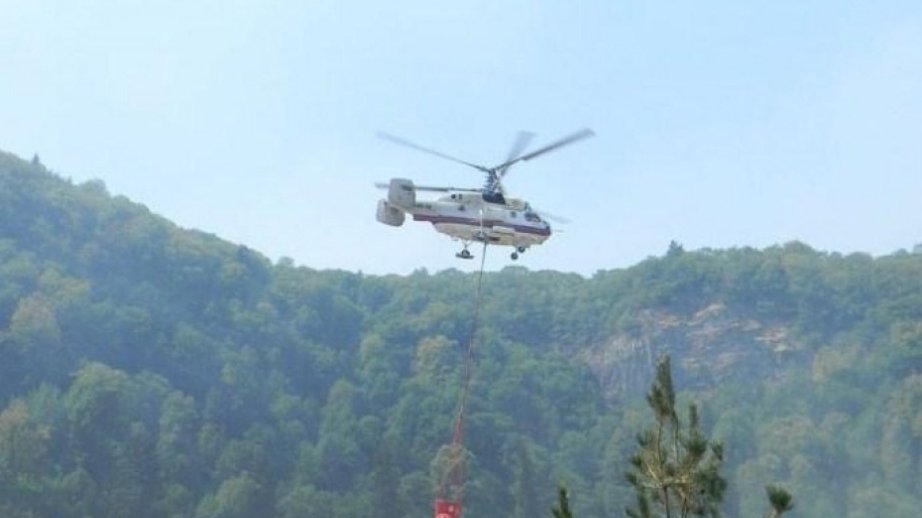 FHN-in amfibiya təyyarəsi İzmir-Aliağada yanğınsöndürmə işləri həyata keçirib