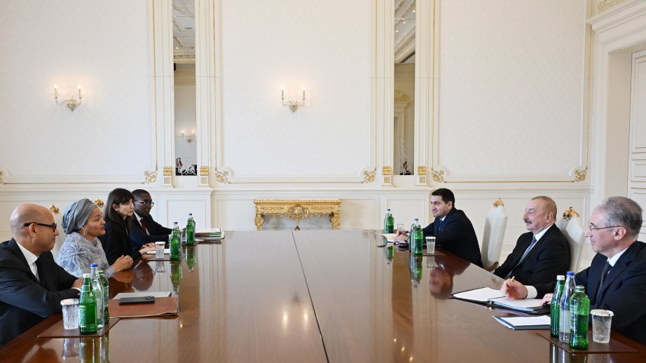 Prezident İlham Əliyev BMT Baş katibinin birinci müavinini qəbul edib YENİLƏNƏCƏK