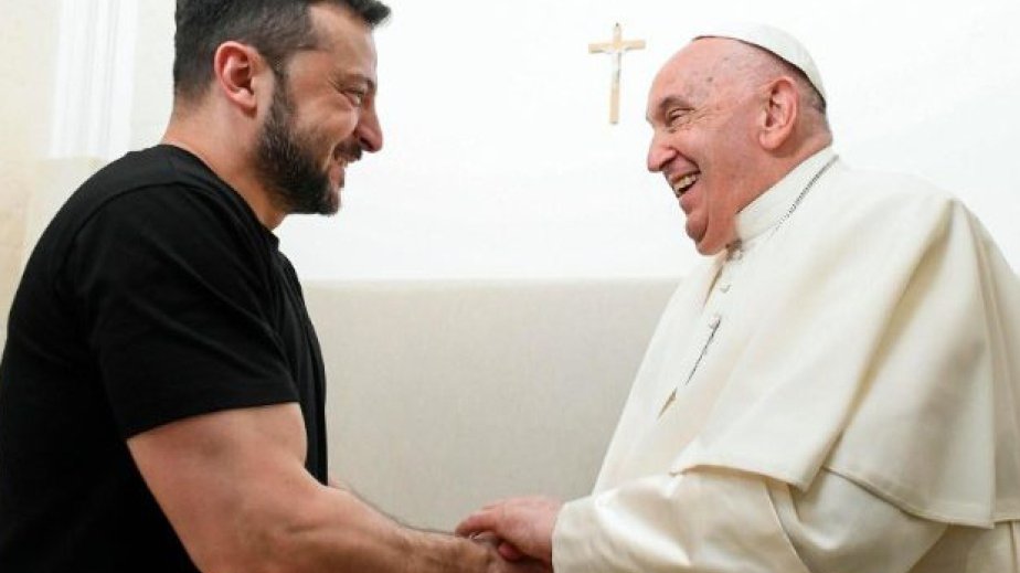Papa Fransisk Vatikanda Volodimir Zelenski ilə görüşəcək