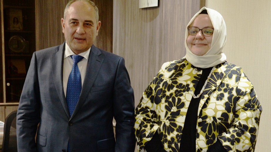 Dövlət Statistika Komitəsinin sədri İslam Əməkdaşlıq Təşkilatının rəsmisi ilə görüşüb