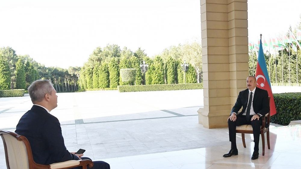 Zəfər xronikası. 10 oktyabr 2020-ci il: Prezident İlham Əliyev RBK televiziya kanalına müsahibə verib (FOTO/VİDEO)
