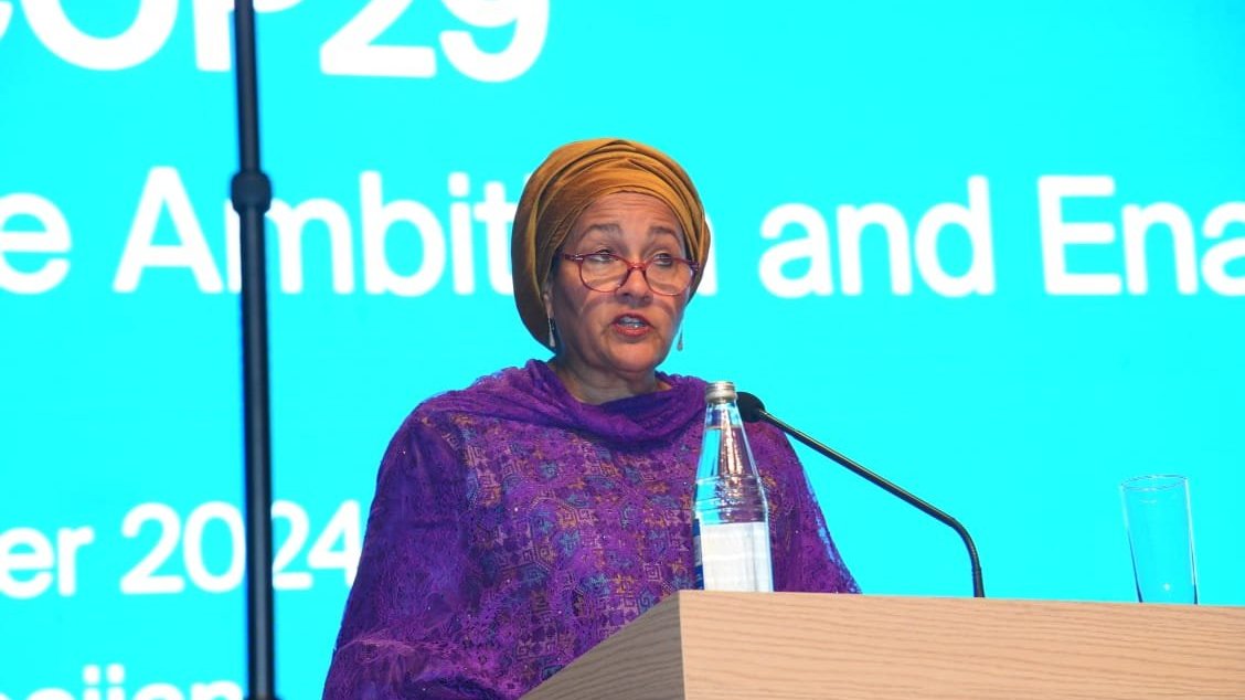 COP29:  Zamanımız azalır, təcili addımlar atmalıyıq - Amina Mohammed