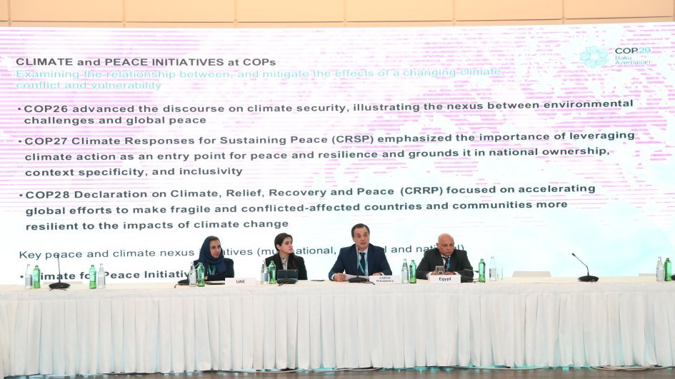 COP29:  COP-a hazırlıq konfransında Azərbaycan sədrliyinin “İqlim və Sülh bağlantısı” mövzusunda təşəbbüsləri geniş dəstək qazanıb
