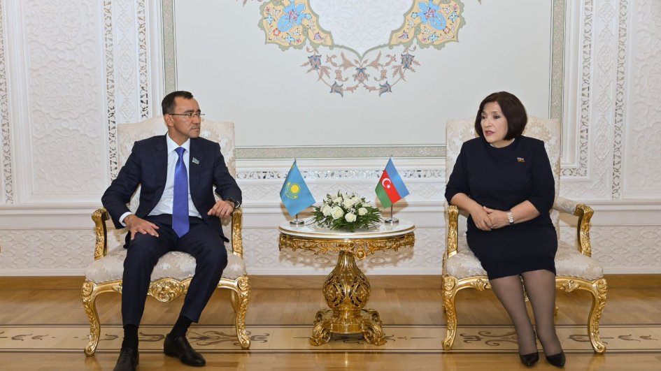 Sahibə Qafarova Qazaxıstan Parlamenti Senatının sədri ilə görüşüb