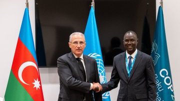 COP29:  Muxtar Babayev Sudanın su ehtiyatları və suvarma naziri ilə COP29-u müzakirə edib
