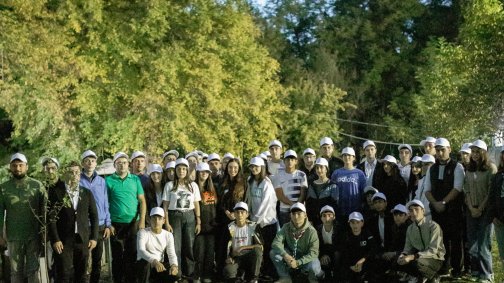 Heydər Əliyev Fondunun vitse-prezidenti Leyla Əliyeva və Bakı Media Mərkəzinin rəhbəri Arzu Əliyeva Qəbələdə gənclərin ekoloji düşərgəsinin qonağı olublar