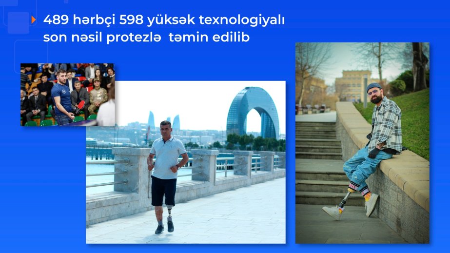 Əlilliyi olan 489 hərbçi yüksək texnologiyalı protezlərlə təmin edilib