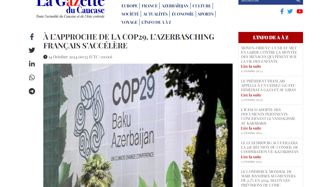 Fransa mətbuatı Azərbaycana qarşı ittihamlardan yazdı: "Özünüzə baxın!"