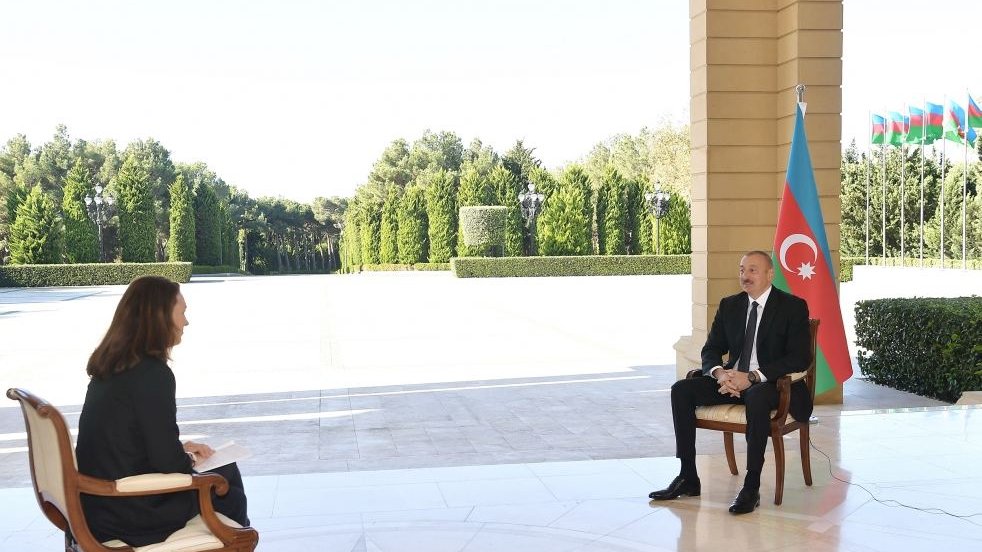Zəfər xronikası. 14 oktyabr 2020-ci il: Prezident İlham Əliyev “France 24” televiziya kanalına müsahibə verib (FOTO/VİDEO)