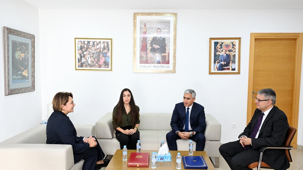 Leyla Əliyeva Mərakeşdə Uşaq Hüquqları üzrə Milli Observatoriyanın vitse-prezidenti ilə görüşüb