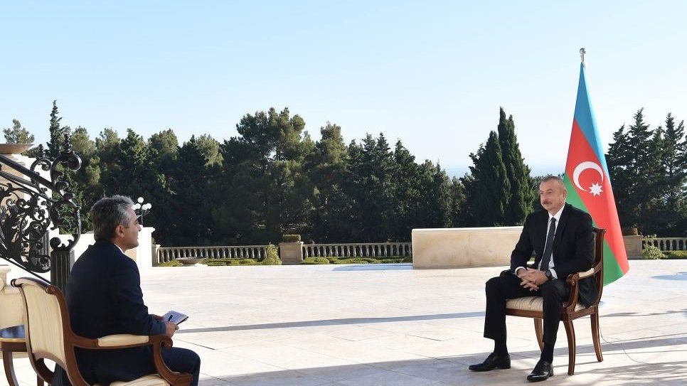 Zəfər xronikası. 16 oktyabr 2020-ci il: Prezident İlham Əliyev Türkiyənin “A Haber” televiziya kanalına müsahibə verib (FOTO/VİDEO)
