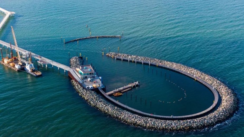 Almaniyanın şimalında Baltik dənizindəki ən uzun estakada istifadəyə verilib