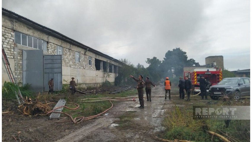 Tovuzda keçmiş şərab zavodunun ərazisində baş verən yanğın məhdudlaşdırılıb - YENİLƏNİB