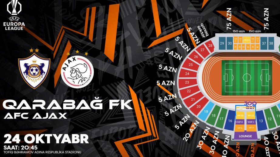 “Qarabağ” – “Ayaks” oyununa 1 gündə 20 minə yaxın bilet satılıb