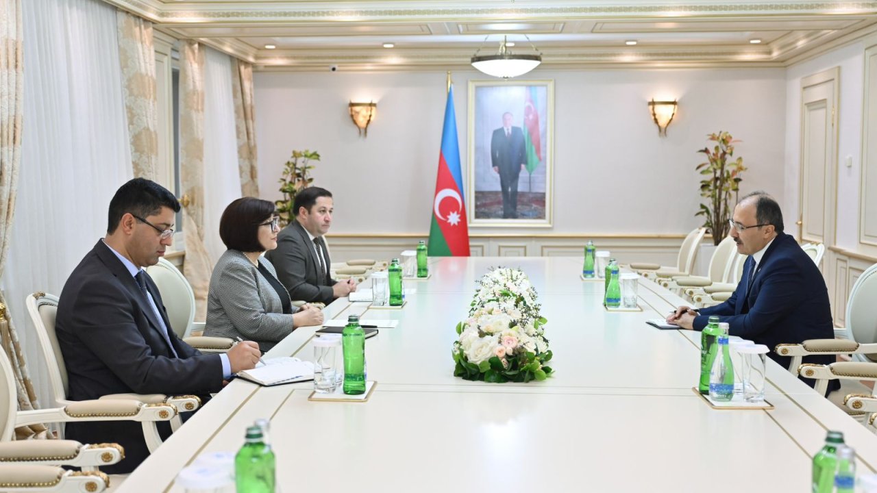 Sahibə Qafarova Cahit Bağçı ilə parlamentlərarası əlaqələri müzakirə edib