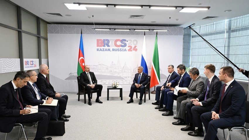 İlham Əliyevin Kazanda Tatarıstan Respublikasının Rəisi ilə görüşü olub - YENİLƏNİB