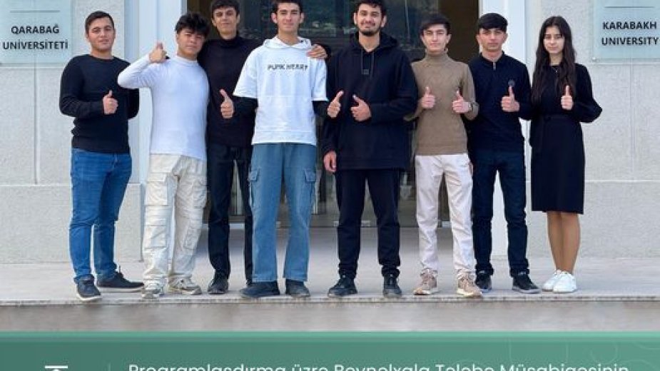 ELM və TƏHSİL: Qarabağ Universitetinin tələbələri proqramlaşdırma üzrə beynəlxalq müsabiqənin finalına vəsiqə qazanıblar