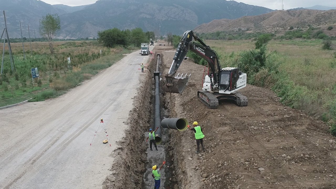 Cəbrayıl, Zəngilan, Füzuli şəhərlərinin içməli su ilə təminatı sahəsində görülən işlər sürətləndirilir