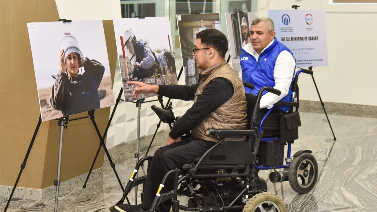 Bakıda mina qurbanlarına həsr olunan sərgi keçirilib