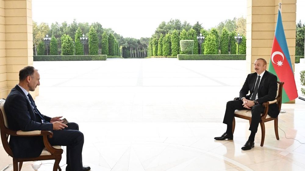 Zəfər xronikası. 31 oktyabr 2020-ci il: Prezident İlham Əliyev Almaniyanın ARD televiziya kanalına müsahibə verib (FOTO/VİDEO)