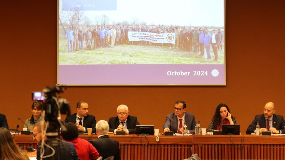 BMT-nin Cenevrə ofisində Azərbaycanın mina problemi ilə bağlı yan tədbir təşkil olunub