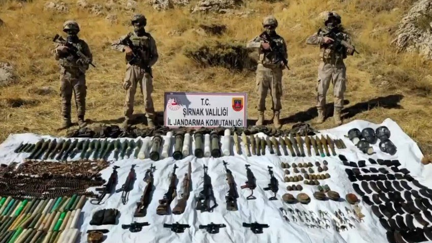 Türkiyədə PKK-ya qarşı əməliyyat: yarım tondan çox partlayıcı maddə ələ keçirilib