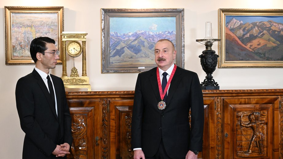 Bişkekdə Prezident İlham Əliyevə “Çingiz Aytmatov” ordeni təqdim edilib  YENİLƏNİB