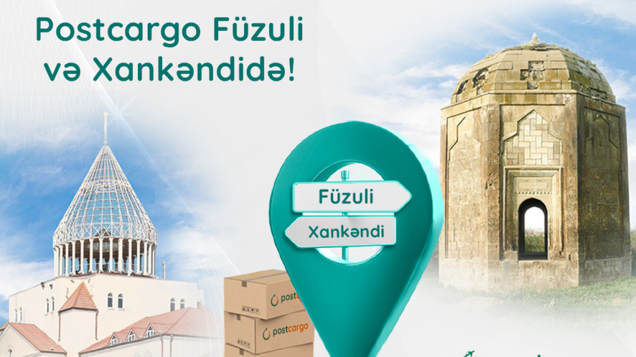 Xankəndi və Füzuli şəhərlərinə onlayn ticarət platformalarından edilən sifarişlərin çatdırılmasına başlanılıb