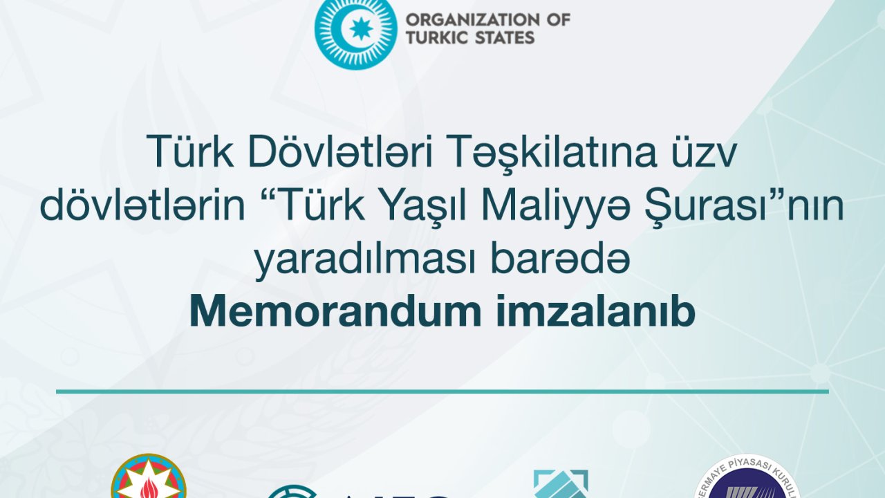 AMB “Türk Yaşıl Maliyyə Şurası”na üzv olub