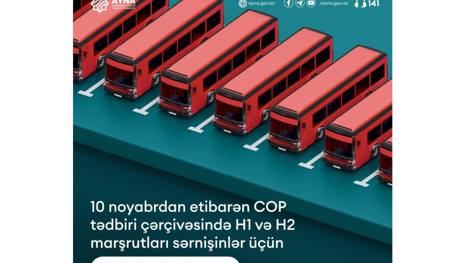 COP29: Hava Limanından paytaxtın 2 istiqamətində ödənişsiz ekspres xətlər fəaliyyət göstərəcək