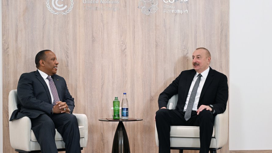 Prezident İlham Əliyev San-Tome və Prinsipi Demokratik Respublikasının Baş naziri ilə görüşüb YENİLƏNƏCƏK