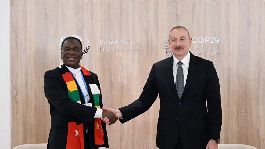 Prezident İlham Əliyev Zimbabve Prezidenti ilə görüşüb YENİLƏNƏCƏK