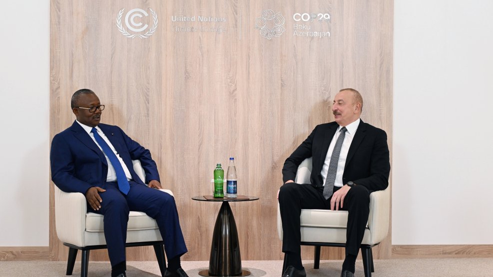 Prezident İlham Əliyev Qvineya-Bisau Prezidenti ilə görüşüb  YENİLƏNİB