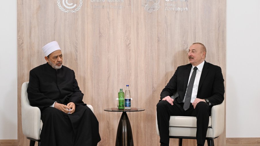 Prezident İlham Əliyev Əl-Əzhəri Şərifin şeyxi ilə görüşüb YENİLƏNİB