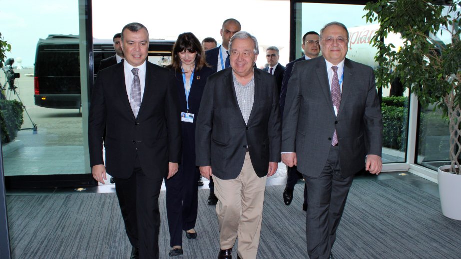 BMT-nin Baş katibi Azərbaycanda səfərdədir