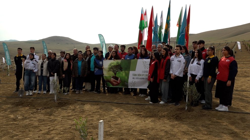 Türk Dövlətləri Milli Ağaclandırma Günü Müşfiqabadda 11 min 111 ağac əkilib