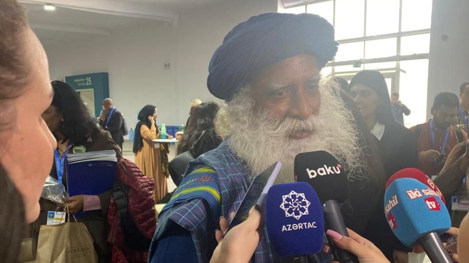 Məşhur hindistanlı yoqin: COP29-un yaşıl dünya üçün həmrəyliyi təşviq etdiyini görmək çox xoşdur