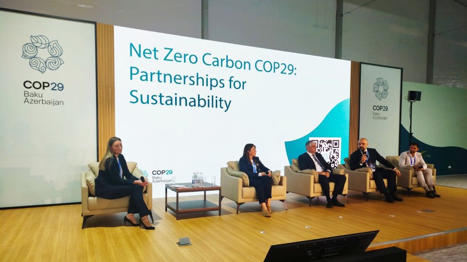 “Xalis sıfır karbon emissiyası istiqamətində: COP29-un dayanıqlı gələcək naminə tərəfdaşlıqları” mövzusunda tədbir keçirilib