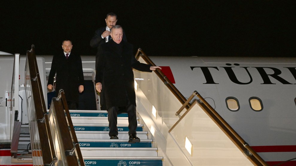 Türkiyə Prezidenti Rəcəb Tayyib Ərdoğan Azərbaycana səfərə gəlib