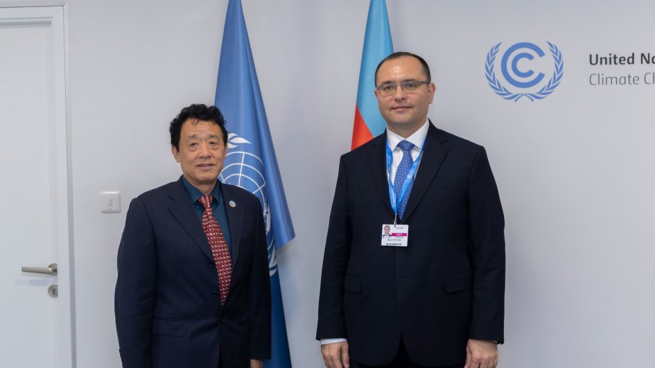 Nazir Məcnun Məmmədov FAO-nun Baş direktoru Qu Dongyu ilə görüşüb